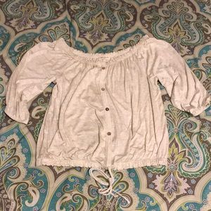 Free Kisses Flowy Crop Top Shirt